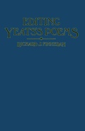 Cover: Editing Yeats's Poems - Palgrave Macmillan