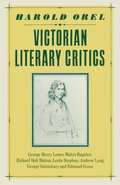 Cover: Victorian Literary Critics - Palgrave Macmillan