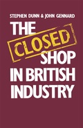 Cover: The Closed Shop in British Industry - Palgrave Macmillan