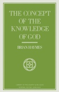 Cover: Concept Of The Knowledge Of God - Palgrave Macmillan