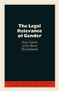 Cover: The Legal Relevance of Gender - Palgrave Macmillan