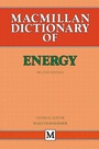 Cover: Dictionary of Energy - Palgrave Macmillan