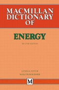 Cover: Dictionary of Energy - Palgrave Macmillan