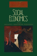Cover: Social Economics - Palgrave Macmillan