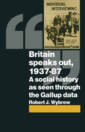 Cover: Britain Speaks Out, 1937-87 - Palgrave Macmillan