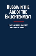 Cover: Russia in the Age of the Enlightenment - Palgrave Macmillan
