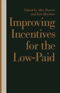 Enlarge image Cover: Improving Incentives for the Low-Paid - Palgrave Macmillan