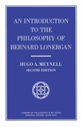 Cover: An Introduction to the Philosophy of Bernard Lonergan - Palgrave Macmillan