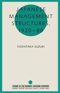 Cover: Japanese Management Structures, 1920-80 - Palgrave Macmillan