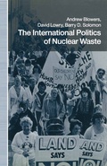 Cover: The International Politics of Nuclear Waste - Palgrave Macmillan