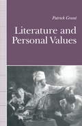 Cover: Literature and Personal Values - Palgrave Macmillan