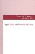 Cover: Age, Work and Social Security - Palgrave Macmillan