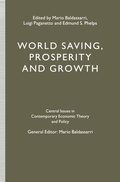Cover: World Saving, Prosperity and Growth - Palgrave Macmillan