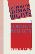Cover: The Role of Human Rights in Foreign Policy - Palgrave Macmillan