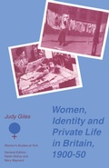 Cover: Women, Identity and Private Life in Britain, 1900-50 - Palgrave Macmillan