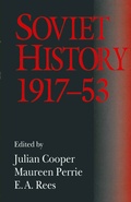 Cover: Soviet History, 1917-53 - Palgrave Macmillan
