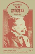 Cover: Not Saussure - Palgrave Macmillan
