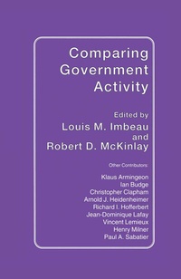Enlarge image Cover: Comparing Government Activity - Palgrave Macmillan