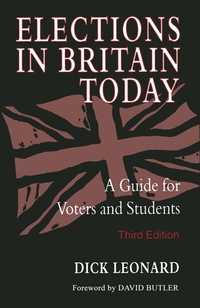 Abbildung von: Elections in Britain Today - Palgrave Macmillan