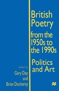 Cover: British Poetry from the 1950s to the 1990s - Palgrave Macmillan