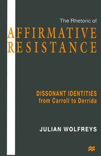 Abbildung von: The Rhetoric of Affirmative Resistance - Palgrave Macmillan