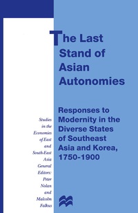 Enlarge image Cover: The Last Stand of Asian Autonomies - Palgrave Macmillan