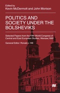 Cover: Politics and Society under the Bolsheviks - Palgrave Macmillan