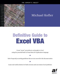 Abbildung von: Definitive Guide to Excel VBA - Apress