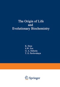 Enlarge image Cover: The Origin of Life and Evolutionary Biochemistry - Springer