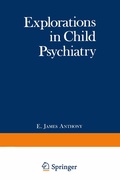 Cover: Explorations in Child Psychiatry - Springer
