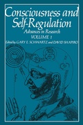 Cover: Consciousness and Self-Regulation - Springer