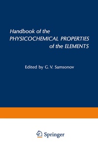 Abbildung von: Handbook of the Physicochemical Properties of the Elements - Springer