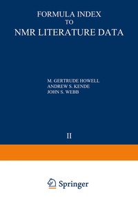 Abbildung von: Formula Index to NMR Literature Data - Springer