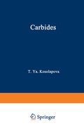 Cover: Carbides - Springer