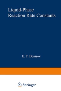 Abbildung von: Liquid-Phase Reaction Rate Constants - Springer