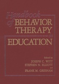Cover: Handbook of Behavior Therapy in Education - Springer