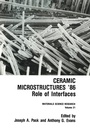 Cover: Ceramic Microstructures '86 - Springer