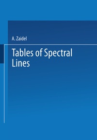 Abbildung von: Tables of Spectral Lines - Springer