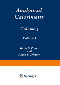 Abbildung von: Analytical Calorimetry - Springer