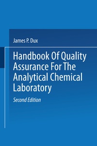 Abbildung von: Handbook of Quality Assurance for the Analytical Chemistry Laboratory - Springer