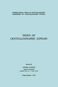 Abbildung von: Index of Crystallographic Supplies - Springer