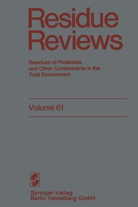 Abbildung von: Residue Reviews - Springer