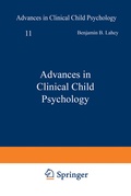 Cover: Advances in Clinical Child Psychology - Springer