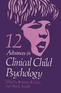 Cover: Advances in Clinical Child Psychology - Springer