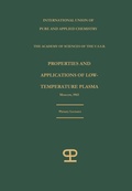 Cover: Properties and applications of low-temperature plasma - Springer