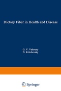 Cover: Dietary Fiber in Health and Disease - Springer