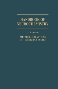 Abbildung von: Metabolic Reactions in the Nervous System - Springer