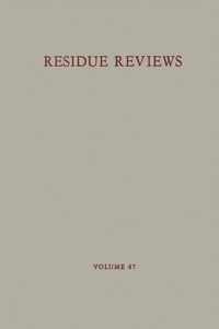 Abbildung von: Residue Reviews - Springer