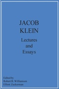 Cover: Jacob Klein Lectures and Essays - St. John's College Press