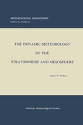 Cover: The Dynamic Meteorology of the Stratosphere and Mesosphere - American Meteorological Society